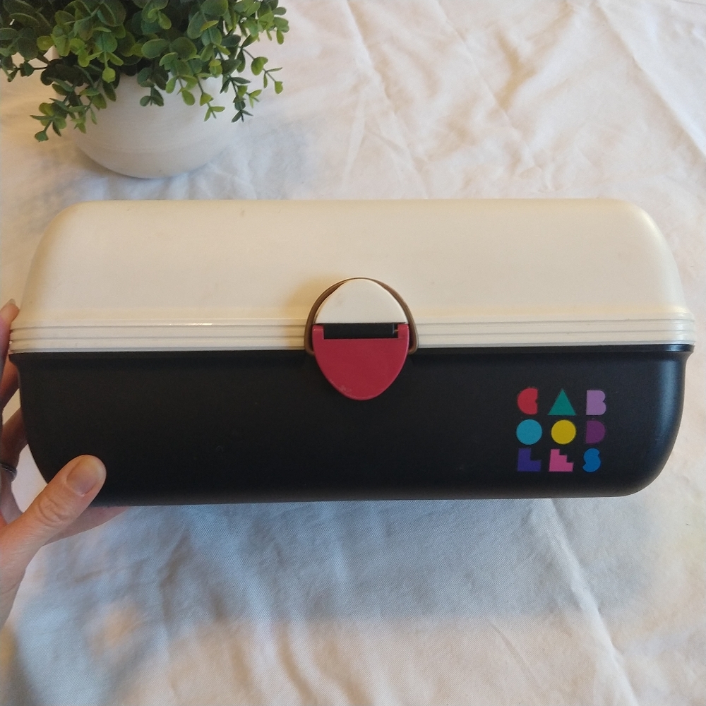 Vintage 90's Caboodle, Black and White and Pink